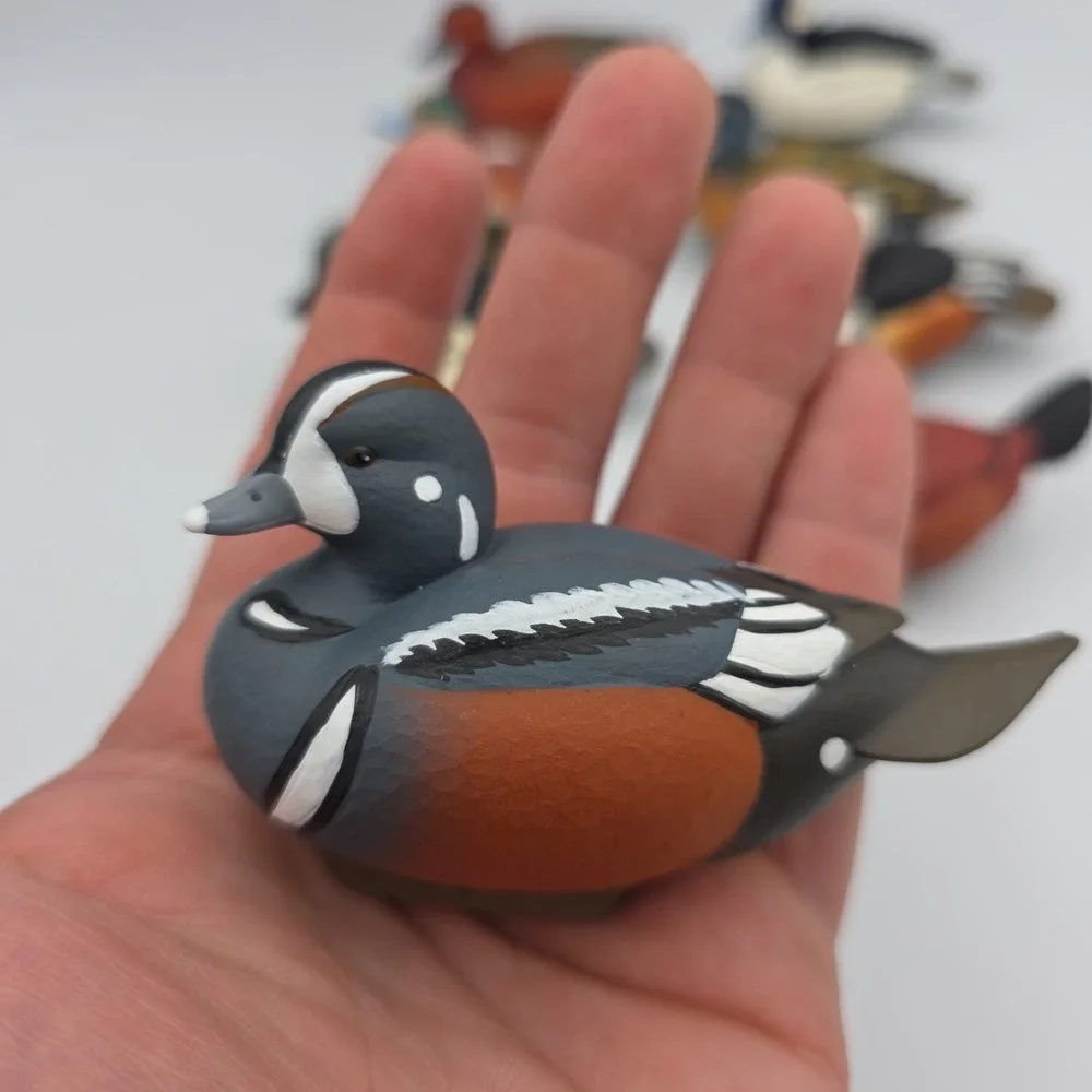 Jett Brunet Miniature Decoy Ducks Unlimited Decoys Lot Of 8  2006-2011, 013,015